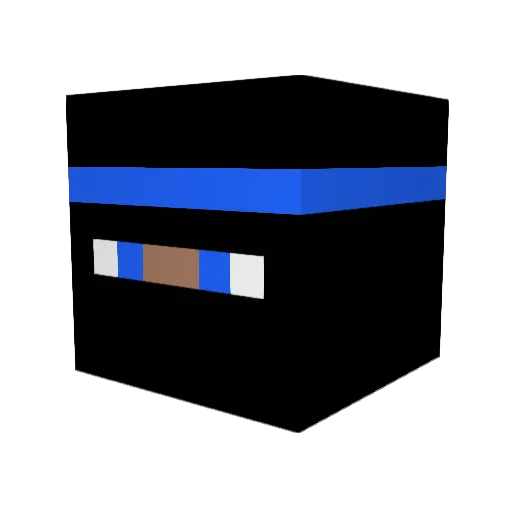 TurboWheelie Minecraft avatar head, 3D render