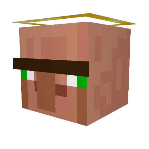 TurboYO Minecraft avatar head, 3D render