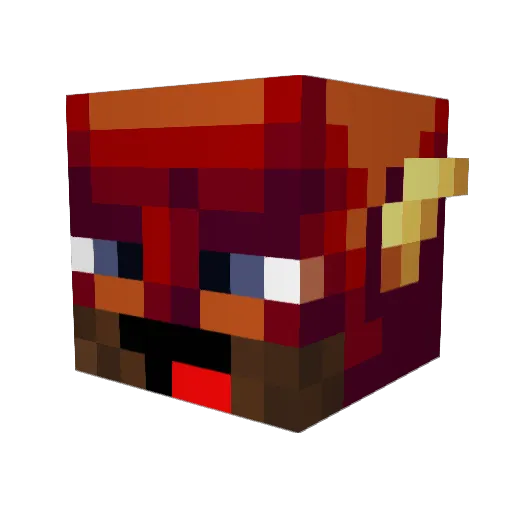 Turbo_Derp Minecraft avatar head, 3D render