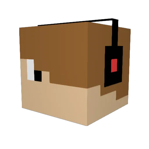 Turbo_Joe Minecraft avatar head, 3D render