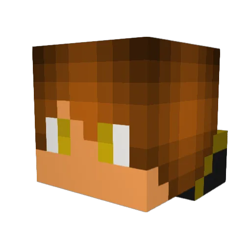 Turbo_Speeder Minecraft avatar head, 3D render