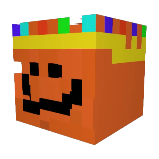 Turboarre Minecraft avatar head, 3D render