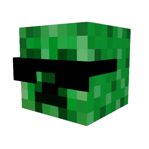 Turbogrozsek Minecraft avatar head, 3D render