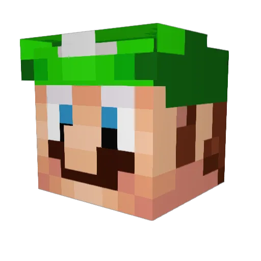 Turboksos Minecraft avatar head, 3D render