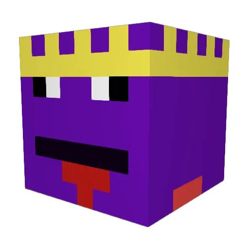 Turboleon13 Minecraft avatar head, 3D render