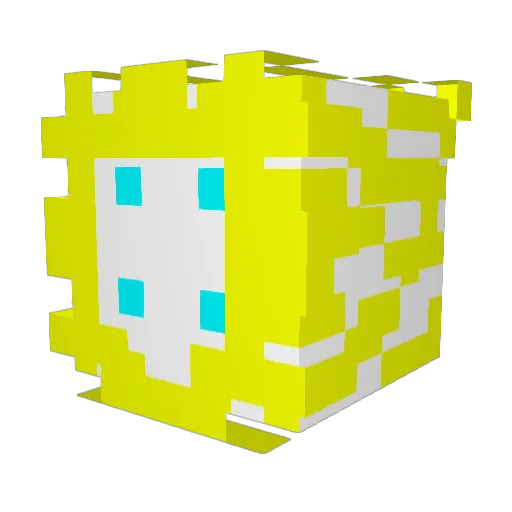 Turbulator Minecraft avatar head, 3D render