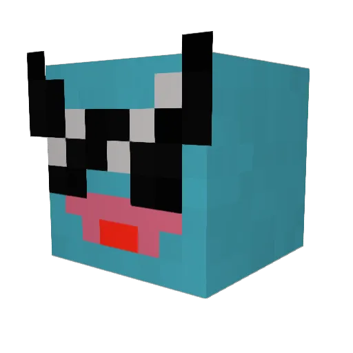 Turd_14 Minecraft avatar head, 3D render