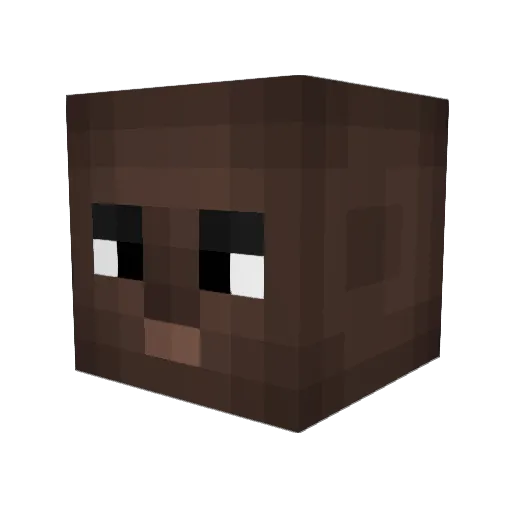 Turenkii Minecraft avatar head, 3D render