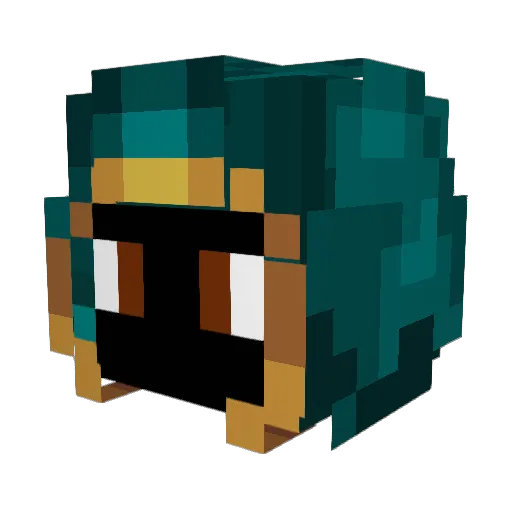 Turex_kebab Minecraft avatar head, 3D render