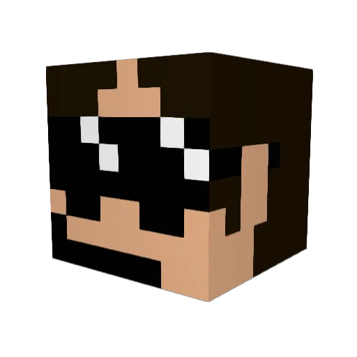 Turgesten Minecraft avatar head, 3D render