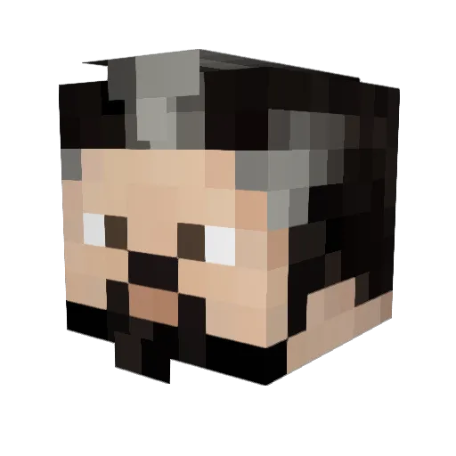 Turgoleh Minecraft avatar head, 3D render