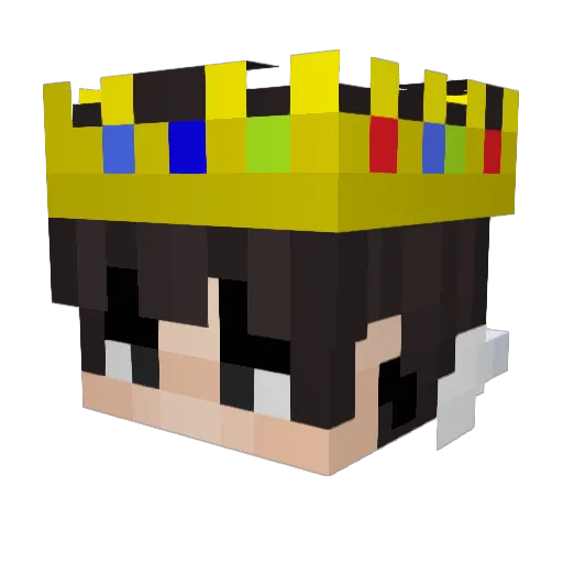 TuricoDa15 Minecraft avatar head, 3D render
