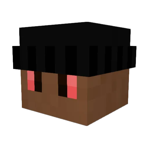 TurinhoGaucho Minecraft avatar head, 3D render