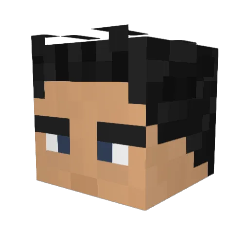 Turismo_I1 Minecraft avatar head, 3D render