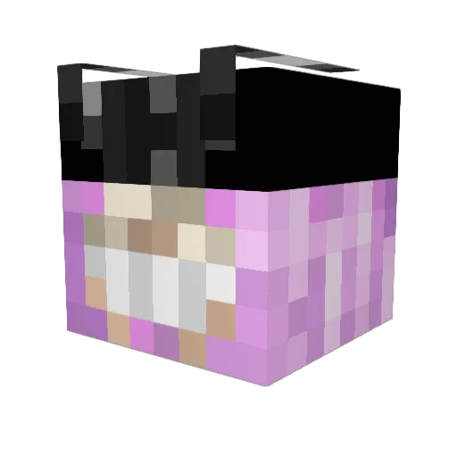 Turisuto_ Minecraft avatar head, 3D render