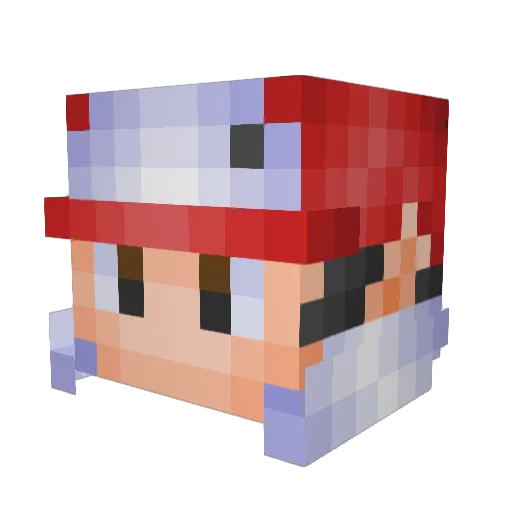 TurkeyClaw Minecraft avatar head, 3D render