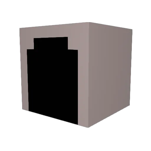 Turkeytray Minecraft avatar head, 3D render