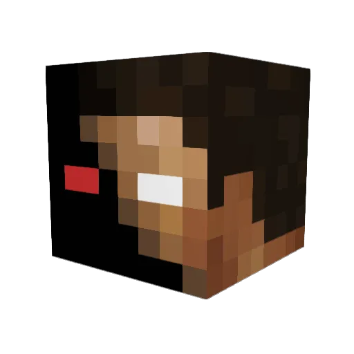 Turki203 Minecraft avatar head, 3D render