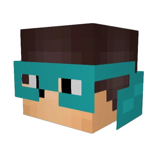 TurkishPro Minecraft avatar head, 3D render