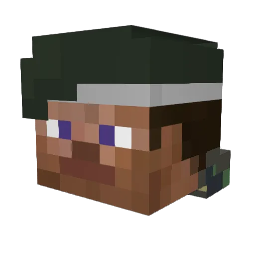 TurkishSoldier69 Minecraft avatar head, 3D render