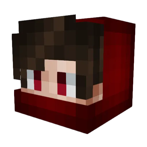 Turkish_panda_ Minecraft avatar head, 3D render