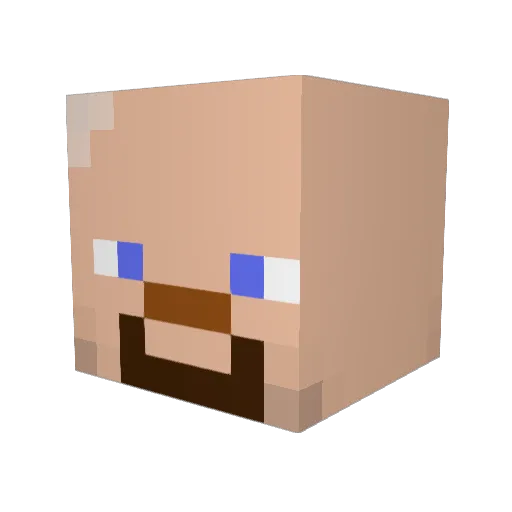 TurkoXM8 Minecraft avatar head, 3D render
