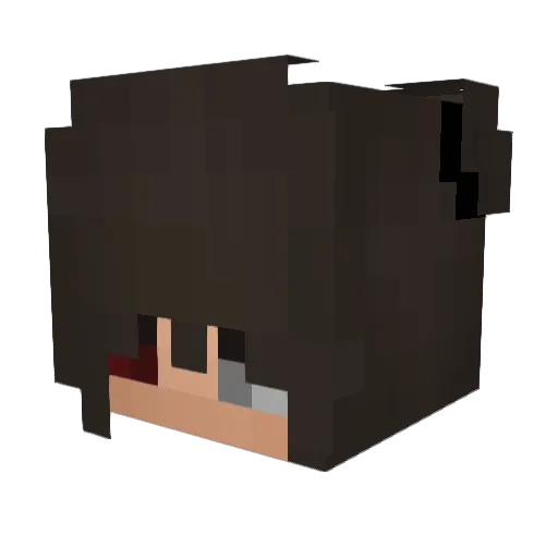 Turkoh Minecraft avatar head, 3D render