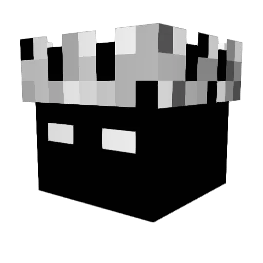 Turmo_ Minecraft avatar head, 3D render