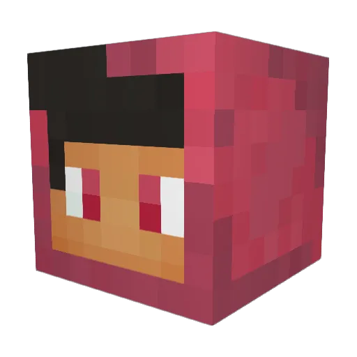 TurnLikeGutzi Minecraft avatar head, 3D render