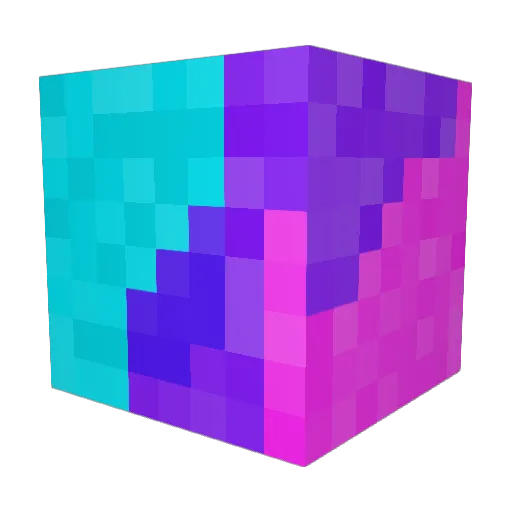 Turnab Minecraft avatar head, 3D render