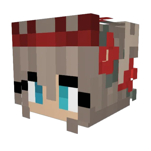 Turnagain Minecraft avatar head, 3D render