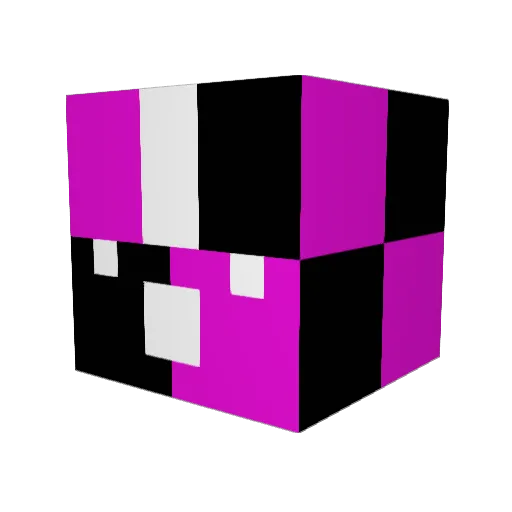 TurnedPixel Minecraft avatar head, 3D render