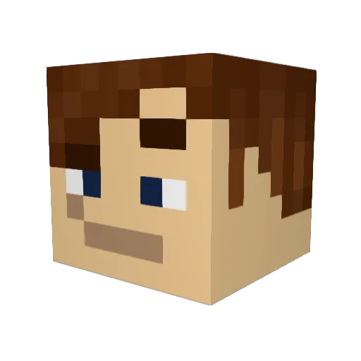 TurnipSocks Minecraft avatar head, 3D render