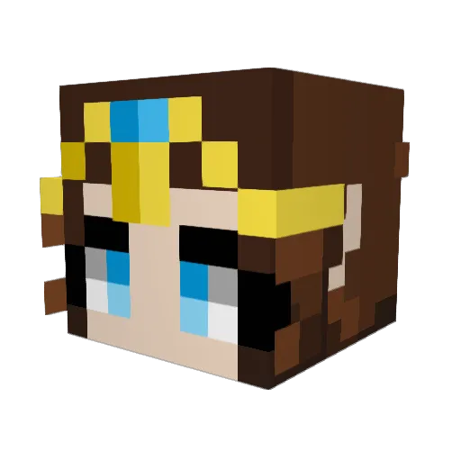 Turnip_145 Minecraft avatar head, 3D render