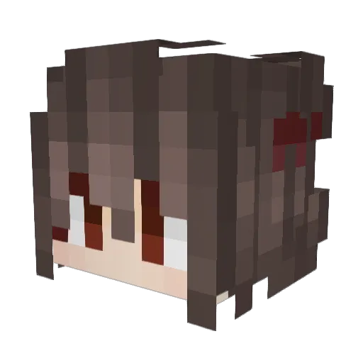 Turnip_Feng Minecraft avatar head, 3D render