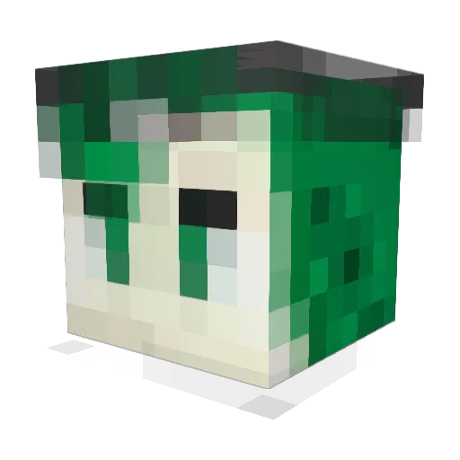 Turnkeyagenda25 Minecraft avatar head, 3D render