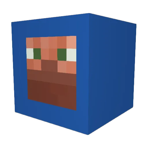 Turnsz Minecraft avatar head, 3D render