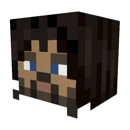 Turnt_Tony Minecraft avatar head, 3D render