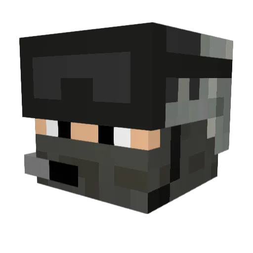 Turnup_god_ Minecraft avatar head, 3D render
