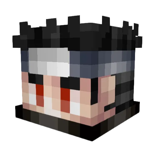 Turphdoe Minecraft avatar head, 3D render