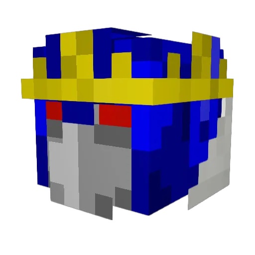 Turphz Minecraft avatar head, 3D render