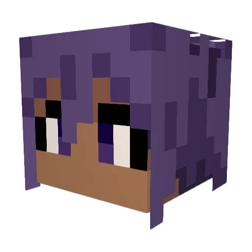 Turpix Minecraft avatar head, 3D render