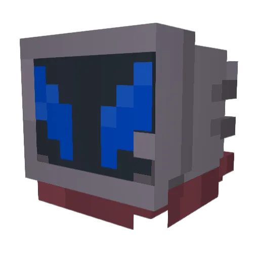 TurquoiseKnights Minecraft avatar head, 3D render