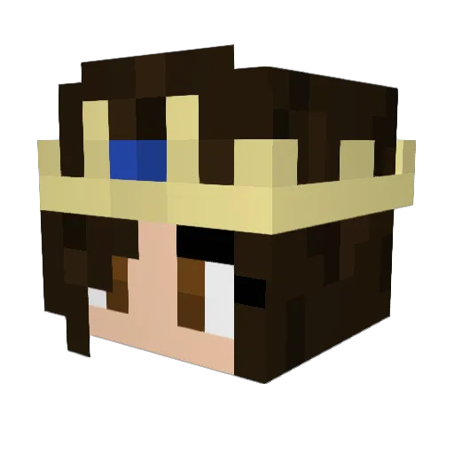 TurquoiseSpark15 Minecraft avatar head, 3D render