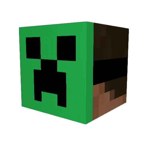 Turretboss Minecraft avatar head, 3D render