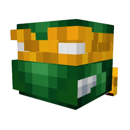 TurtReynolds Minecraft avatar head, 3D render