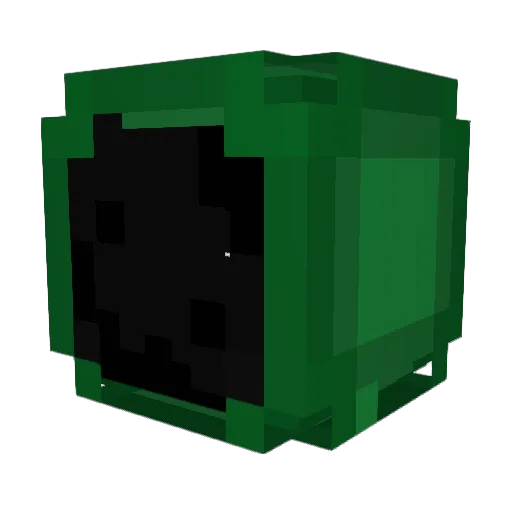 Turtl33_ Minecraft avatar head, 3D render