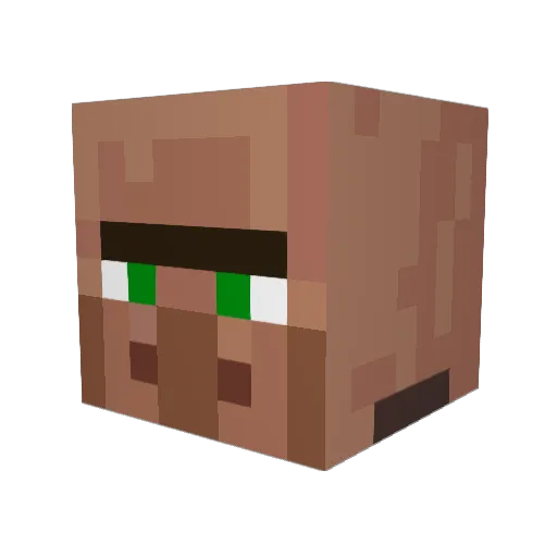 Turtle1206 Minecraft avatar head, 3D render