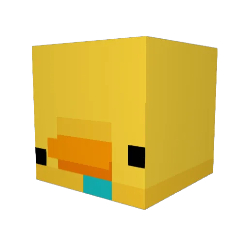 Turtle186 Minecraft avatar head, 3D render