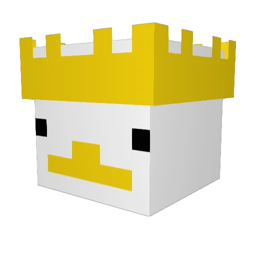 Turtle5515 Minecraft avatar head, 3D render